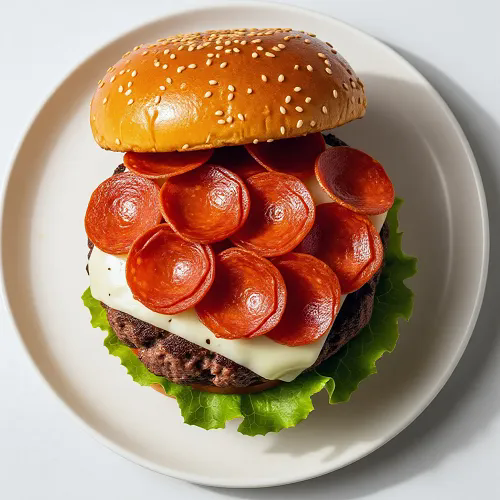 Mama Mia Burger With Chips 