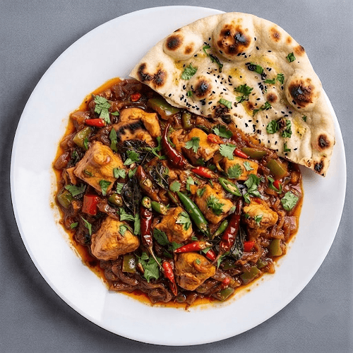 Chicken Phaal Turbo Nan 