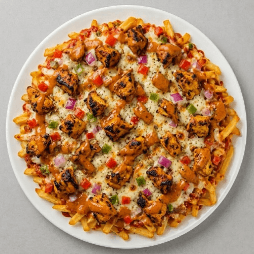 Chicken Tikka Chasni Pizza Fries 